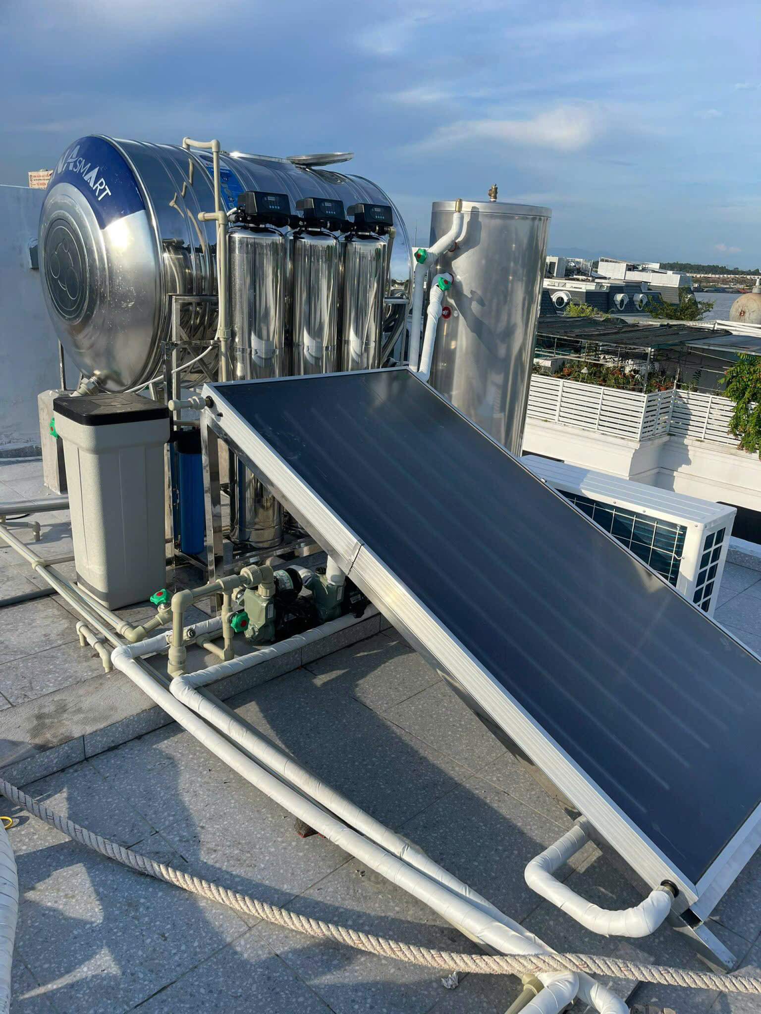 Hệ thống nóng tổng - lọc tổng